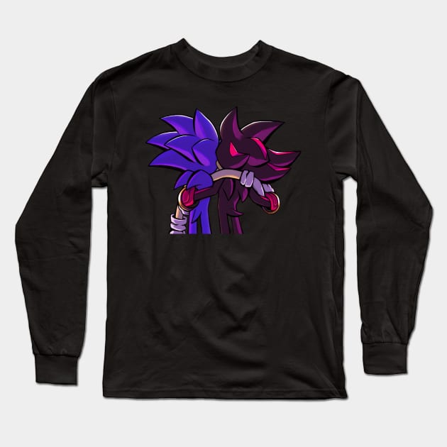 Sonic and Shadow Long Sleeve T-Shirt by Lunatyk